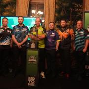 The eight PDC superstars taking part in the Dutch Darts Masters, including Warrington's Luke Littler fourth from right