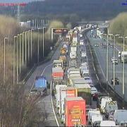 Severe delays are ongoing on the M62 westbound