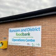 The donation was given to Runcorn Foodbank