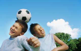 Primary school children banned from heading ball in football training. Credit: Getty